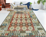 Sangat Omer Rust/Brown Rug, 6'6" x 9'10"