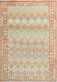 Sangat Nazan Rust/Lt. Green Rug, 6'6" x 10'0"