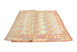 Sangat Nazan Rust/Lt. Green Rug, 6'6" x 10'0"