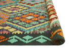 Sangat Oscar Black/Rust Rug, 5'0" x 6'10"