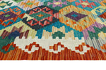 Sangat Malakai Rust/Turquoise Rug, 4'10" x 6'7"