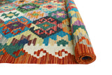 Sangat Malakai Rust/Turquoise Rug, 4'10" x 6'7"