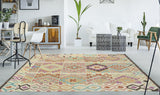 Sangat Zadie Red/Ivory Rug, 5'1" x 6'6"