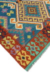 Sangat Tansholp Blue/Red Rug, 5'0" x 6'6"