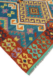 Sangat Tansholp Blue/Red Rug, 5'0" x 6'6"