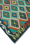 Sangat Mojeeb Blue/Green Rug, 3'10" x 5'10"