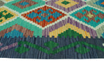 Sangat Mojeeb Blue/Green Rug, 3'10" x 5'10"