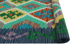 Sangat Mojeeb Blue/Green Rug, 3'10" x 5'10"