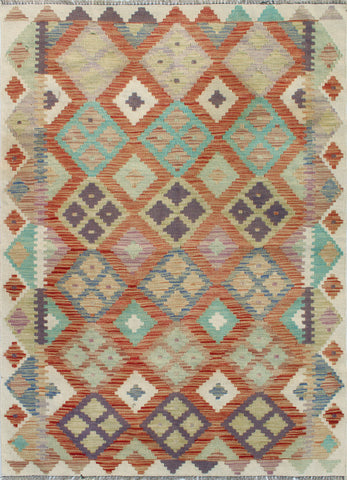 Sangat Sarvinoz Rust/Ivory Rug, 3'11" x 5'9"