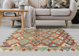 Sangat Sarvinoz Rust/Ivory Rug, 3'11" x 5'9"