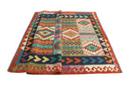 Sangat Upton Black/Rust Rug, 5'9" x 8'2"