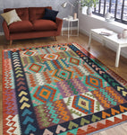 Sangat Upton Black/Rust Rug, 5'9" x 8'2"