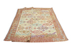 Sangat Nisar Beige/Rust Rug, 5'9" x 7'9"