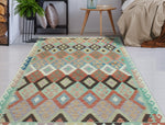 Sangat Nazhin Rust/Ivory Rug, 5'0" x 6'8"