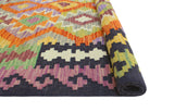 Sangat Wardell Rust/Black Rug, 4'1" x 5'7"