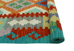 Sangat Lon Rust/Green Rug, 4'1" x 5'10"