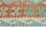 Sangat Meredith Red/Blue Rug, 4'2" x 5'10"