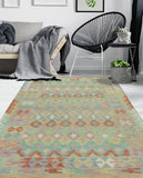 Sangat Vidal Beige/Purple Rug, 4'11" x 6'8"