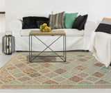 Sangat Sophie Red/Green Rug, 4'11" x 6'7"