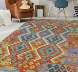 Sangat Tawil Red/Lt. Green Rug, 4'10" x 6'2"