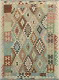 Sangat Murium Ivory/Red Rug, 4'11" x 6'4"