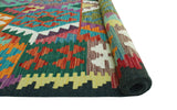 Sangat Maline Black/Green Rug, 4'9" x 6'4"