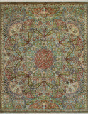 Wali Dannah Brown/Green Rug, 9'0" x 11'7"