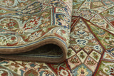 Wali Dannah Brown/Green Rug, 9'0" x 11'7"