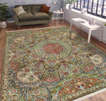 Wali Dannah Brown/Green Rug, 9'0" x 11'7"