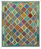 Sangat Meryem Red/Green Rug, 5'2" x 6'10"