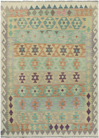 Sangat Regular Green/Ivory Rug, 5'10" x 7'11"