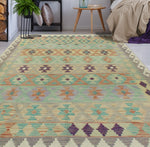 Sangat Regular Green/Ivory Rug, 5'10" x 7'11"