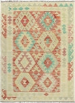 Sangat Muqsit Red/Ivory Rug, 3'4" x 5'0"