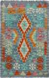 Sangat Stetson Grey/Rust Runner, 2'5" x 4'0"