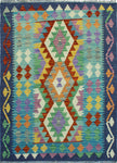 Sangat Raquel Blue/Ivory Rug, 3'3" x 4'10"