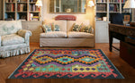 Sangat Terrie Black/Red Rug, 2'7" x 4'2"