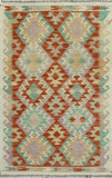 Sangat Lisimba Red/Ivory Rug, 2'7" x 4'3"