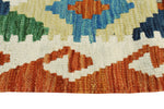 Sangat Maqpal Blue/Rust Rug, 3'2" x 4'10"