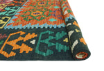 Sangat Shana Rust/Black Rug, 4'6" x 8'1"