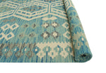 Sangat Morvarid Blue/Ivory Rug, 6'1" x 8'2"