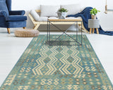 Sangat Morvarid Blue/Ivory Rug, 6'1" x 8'2"