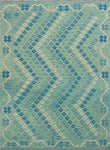 Sangat Lorena Lt. Green/Blue Rug, 5'8" x 8'0"