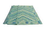 Sangat Lorena Lt. Green/Blue Rug, 5'8" x 8'0"