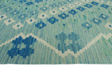 Sangat Lorena Lt. Green/Blue Rug, 5'8" x 8'0"