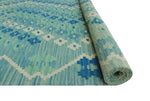 Sangat Lorena Lt. Green/Blue Rug, 5'8" x 8'0"