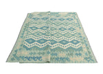 Sangat Nowa Blue/Ivory Rug, 5'9" x 8'2"