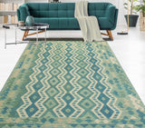 Sangat Nowa Blue/Ivory Rug, 5'9" x 8'2"