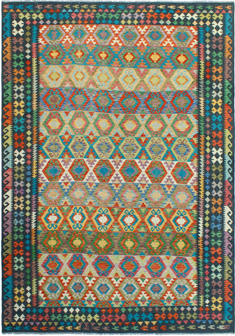 Sangat Norwood Black/Turquoise Rug, 8'2" x 11'8"