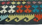 Sangat Norwood Black/Turquoise Rug, 8'2" x 11'8"