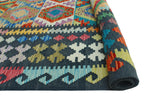 Sangat Norwood Black/Turquoise Rug, 8'2" x 11'8"